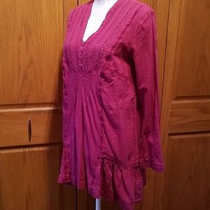 Free People Oversized Fushia Tunic or Dress